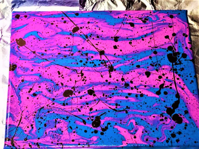 Hand Make A Custom Made Paint Pour Canvas By Lindseymurphy84