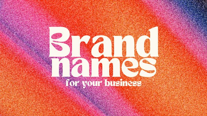 create a brand name for your business or company