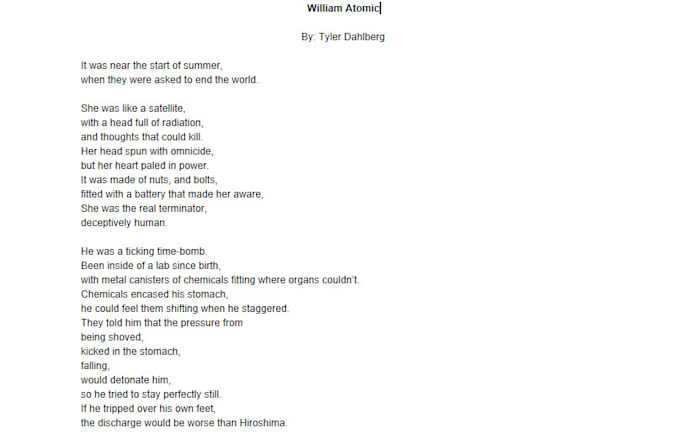 Can Write Fast Exquisite Poetry For You By Getbackhonkycat