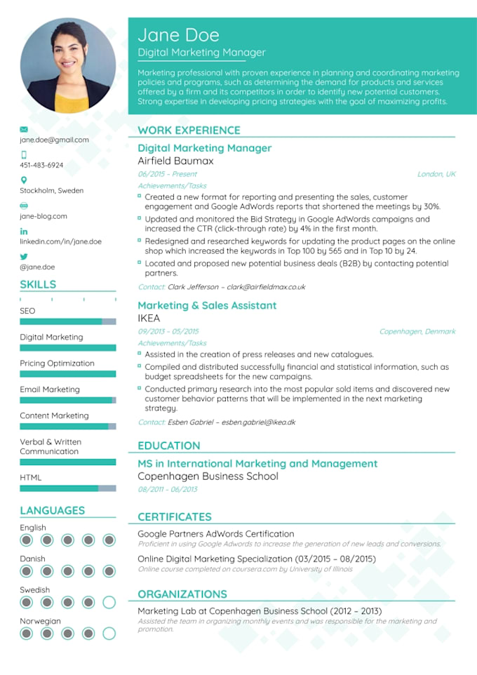 Write Or Rewrite Your Resume And Cover Letter By Sunilsuthar727