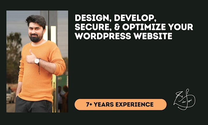 design, develop, secure, and optimize your wordpress website