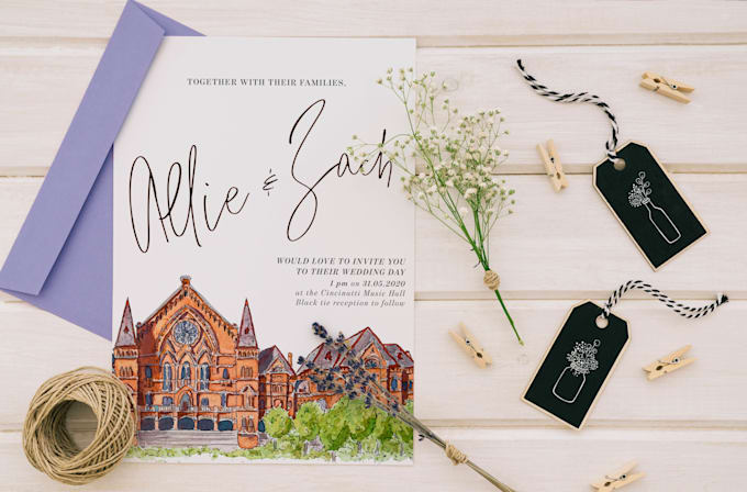 design a unique wedding invitation