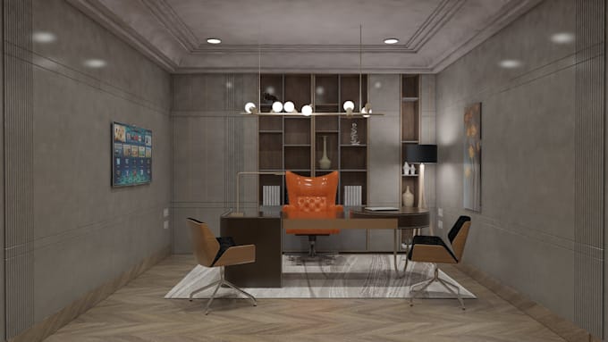 Office interior design, pro work on low price by Zeshan0806 | Fiverr