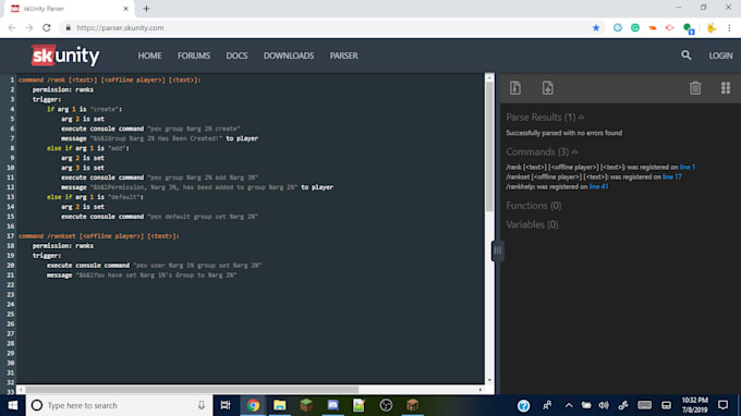 Skript Or Develop For You Minecraft Server By Grantmasek Fiverr Please download new releases from the skriptlang fork. skript or develop for you minecraft server