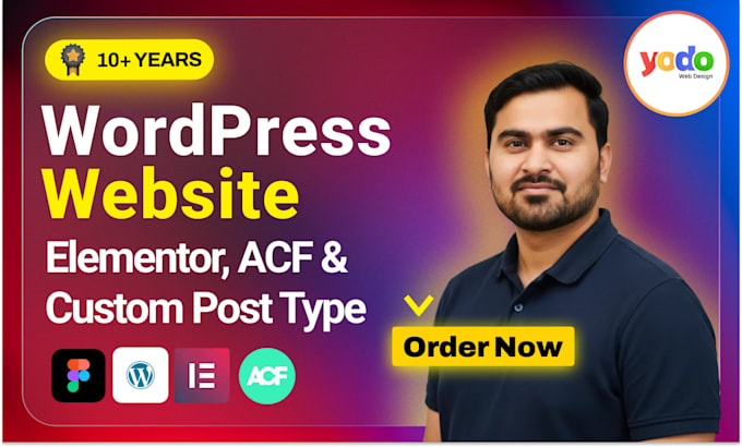 create a website using elementor, acf and custom post type