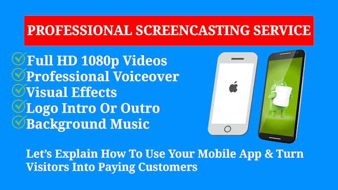 create HD screencast video for mobile app