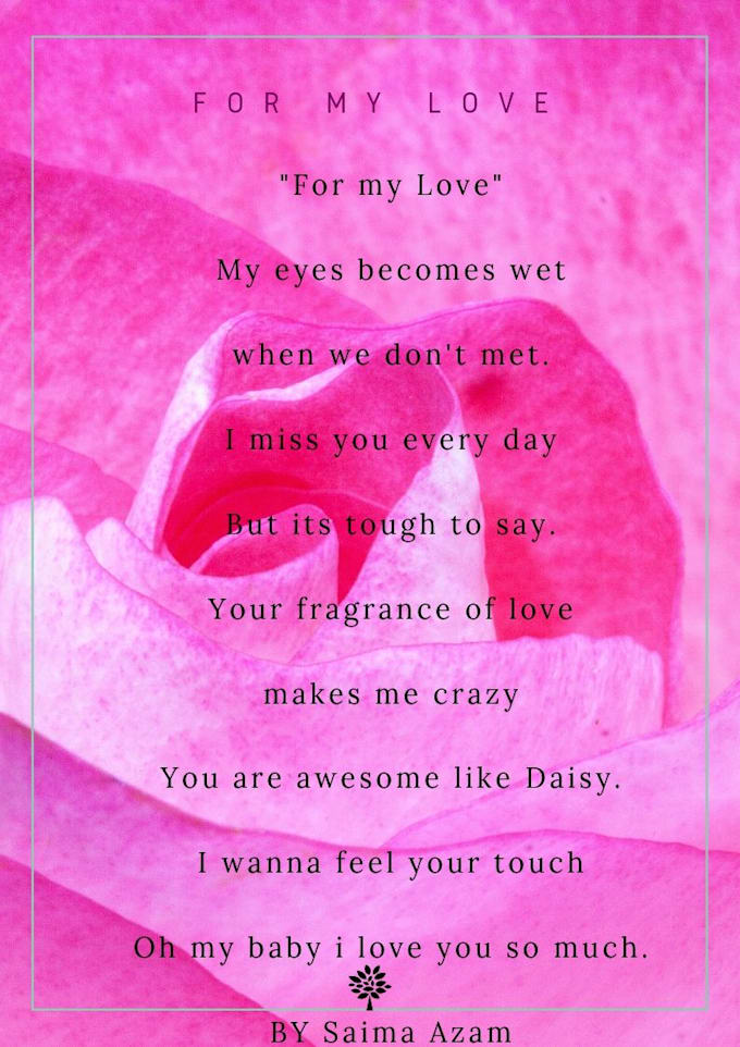 Write Love Poems And Love Songs By Saimaazam655