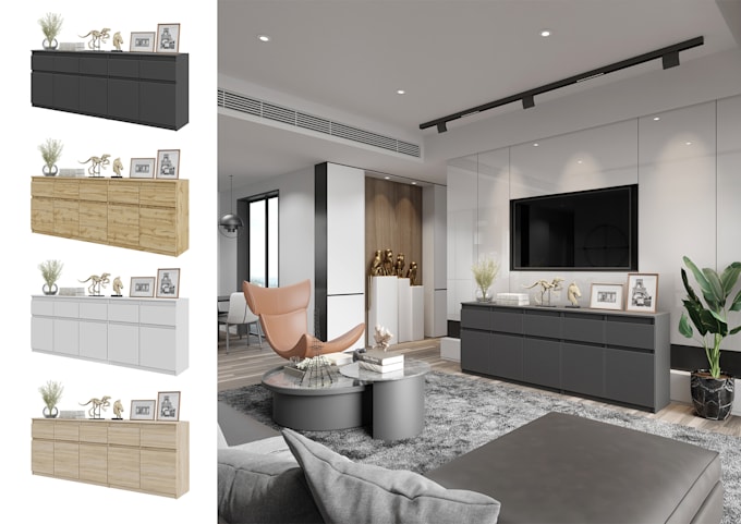 design awesome 3d furniture modeling and rendering