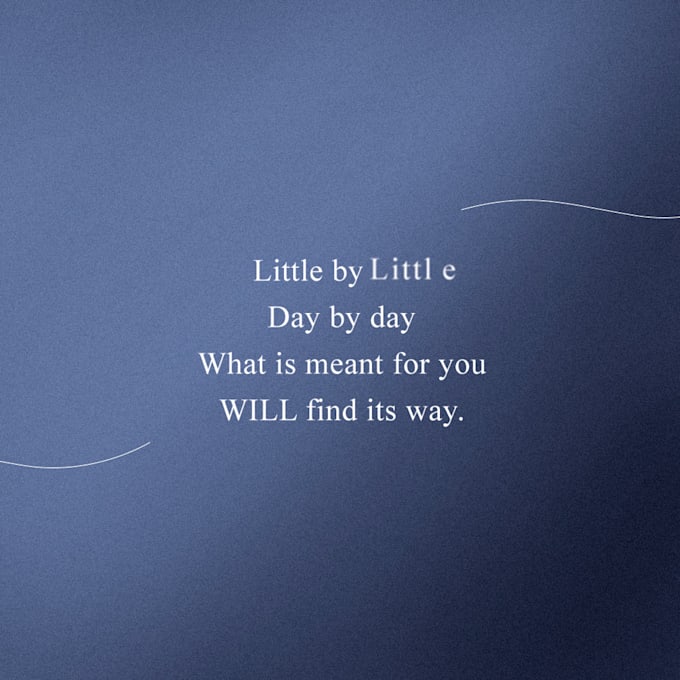 create aspiring short videos based on a quote
