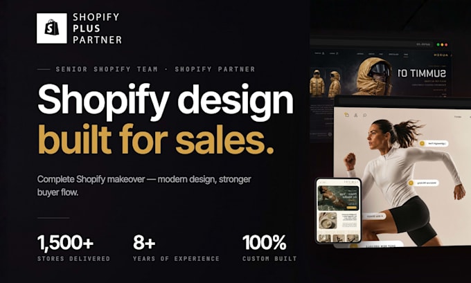 build shopify store, shopify redesign, shopify website design