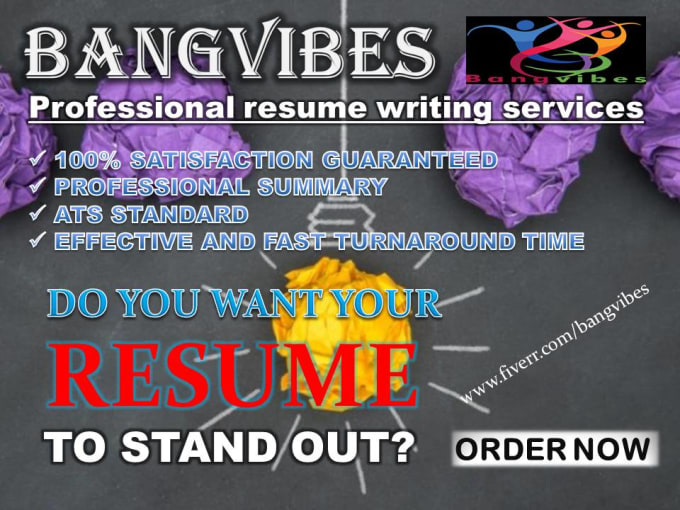 Provide Professional Resume Writing Service And Cover Letter By