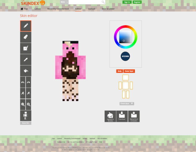 Make A Custom Minecraft Skin By Micoro Alabama