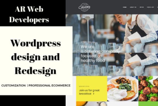 customize and redesign your wordpress websites or blog