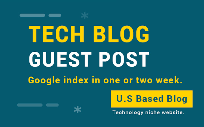 publish SEO guest post on technology blog