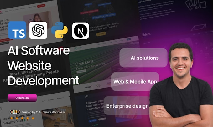 ai web application, ai website , ai software, a senior full stack developer