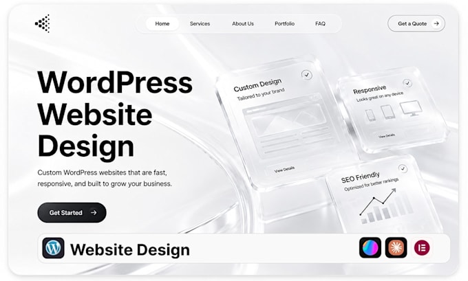 redesign responsive wordpress ai website with elementor pro