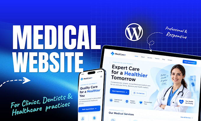 professional medical, doctor,healthcare,veterinary, dental clinic website design