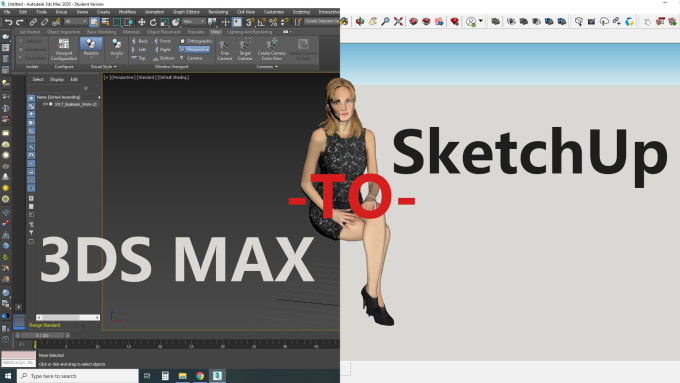 your 3ds max file to a sketchup file with textures by Mahmoudmasri388 | Fiverr