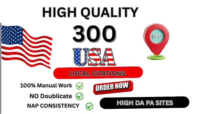 build high authority USA local citation with nap consistency
