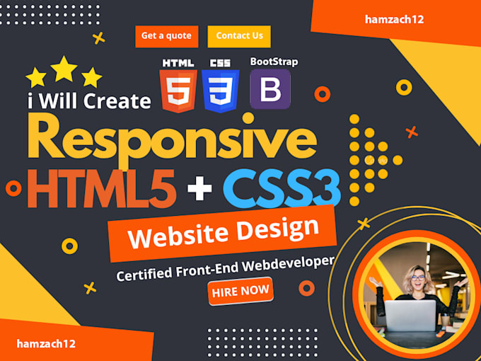 Be your html , css , bootstrap developer by Hamzach12 | Fiverr