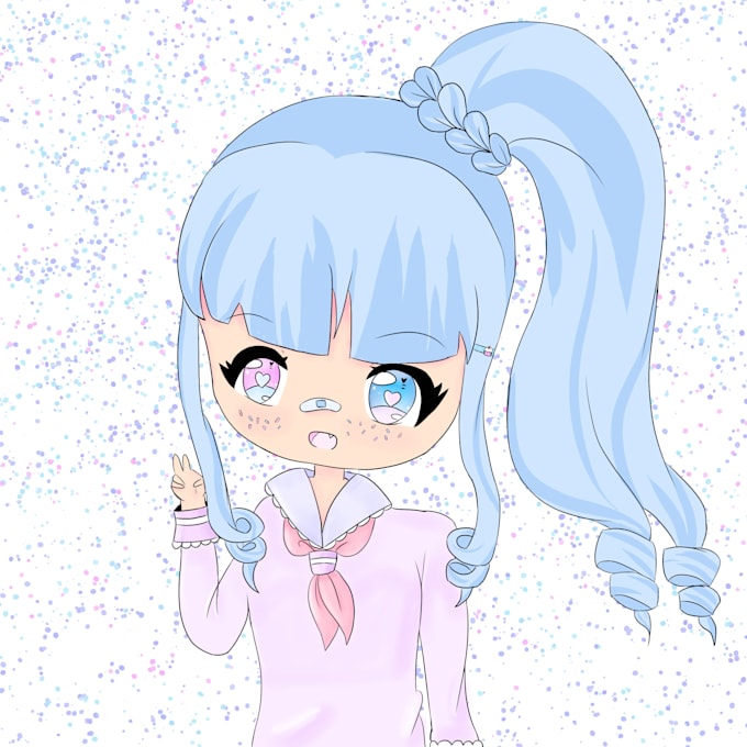 draw a cute gacha profile picture from your photo