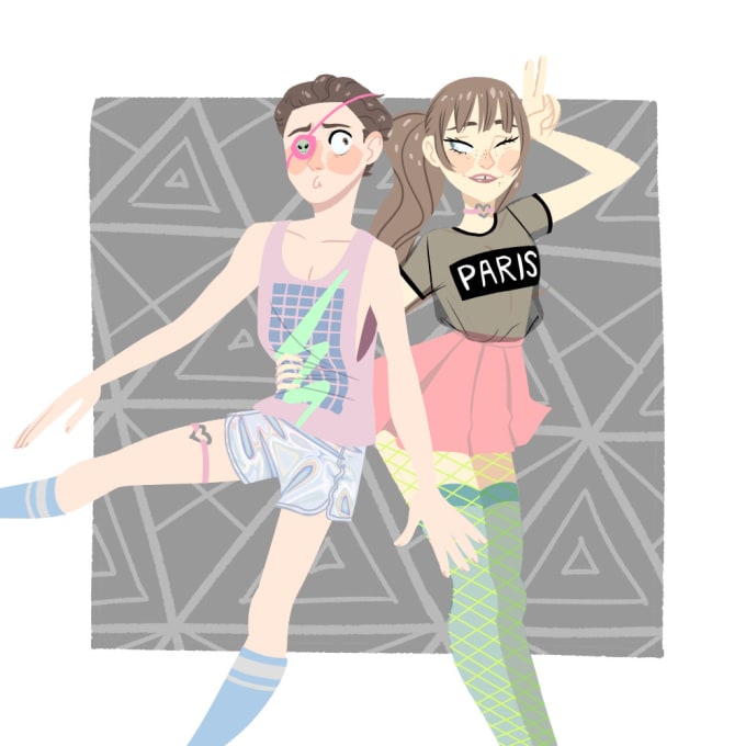Draw Digital Art Commissions With A Lineless Style By Zvezdaprinc