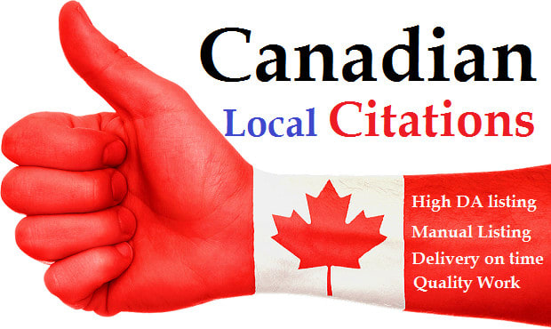 create 50 canadian local citations manually, SEO backlink