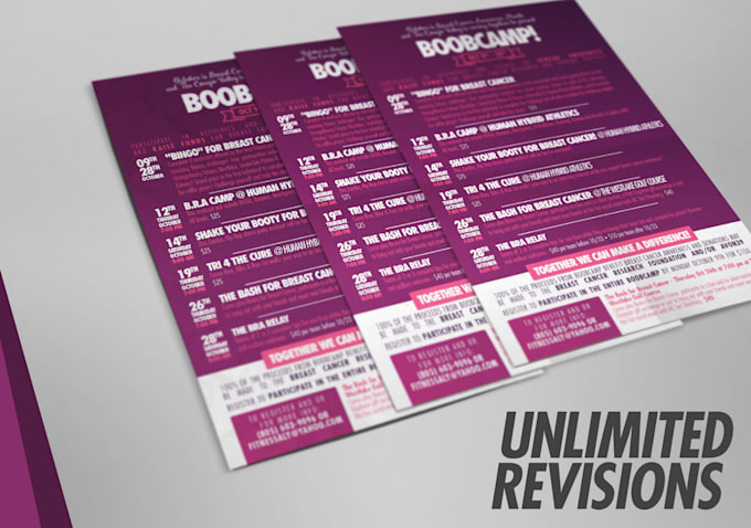 create a business flyer design or postcard design