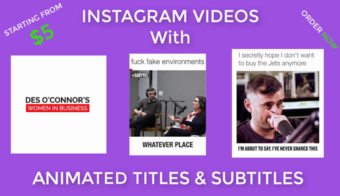 create instagram videos for you