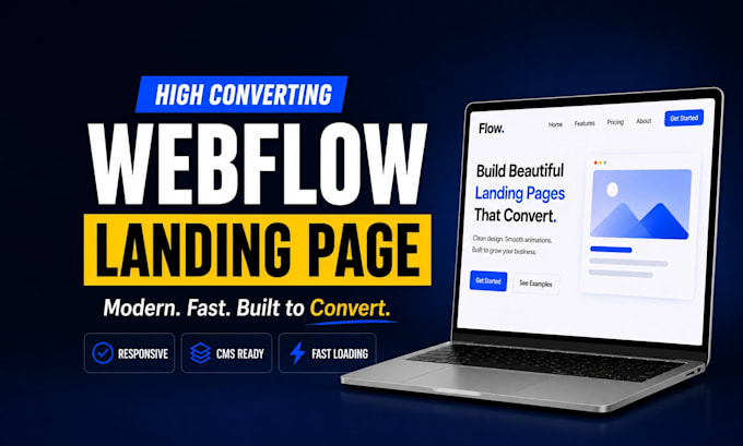build a high converting webflow landing page