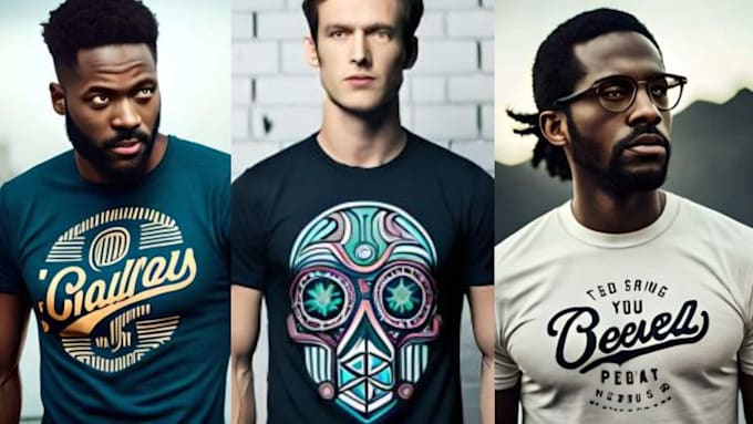 do custom typography, trendy and vintage t shirt design