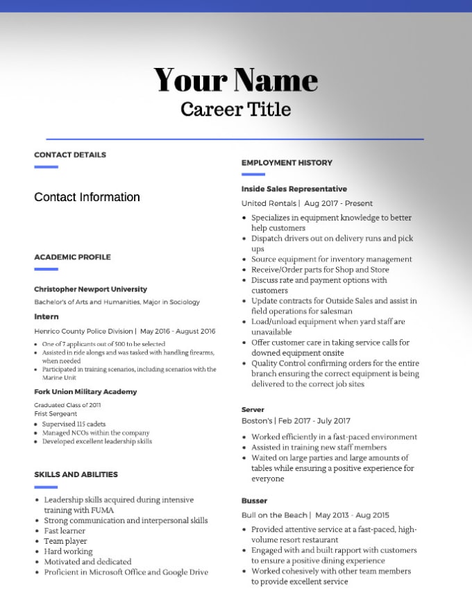 Write Resume And Or Update Linkedin Profile By Kclare