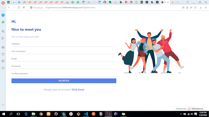 Design your custom registration page with html,css and js by ...