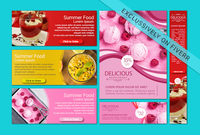 design banner ads, animated banner, billboard design, amazon ads, google ads
