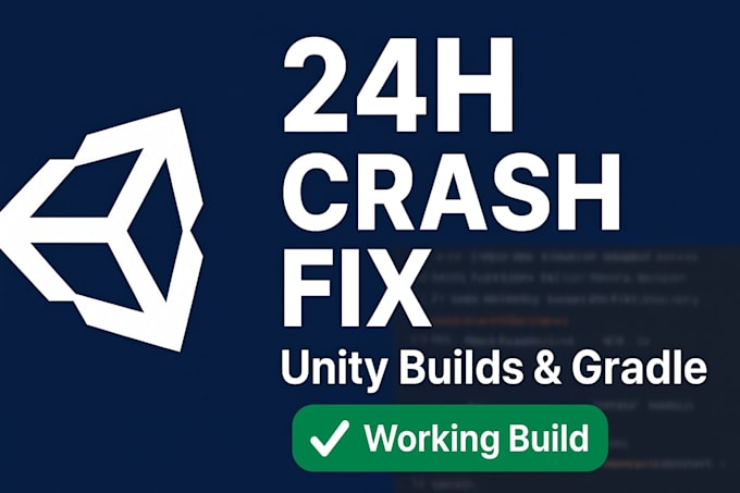 fix unity game bugs, crashes, and build errors fast