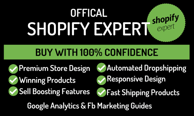 Review! I will create profitable shopify dropshipping store or website  for $80