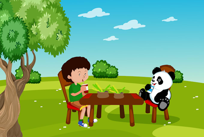 do kids story ebook illustration