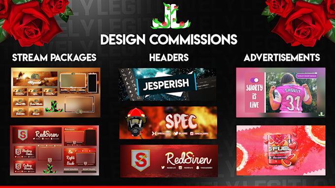 Design twitch, twitter and youtube gfx by Legitlovely | Fiverr