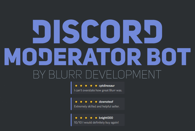 Make A Moderator Discord Bot In C Sharp By Blurrdev
