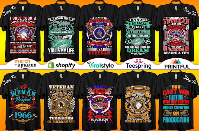 Erstellen Sie einzigartige fantastische T Shirt Designs mit Typografie