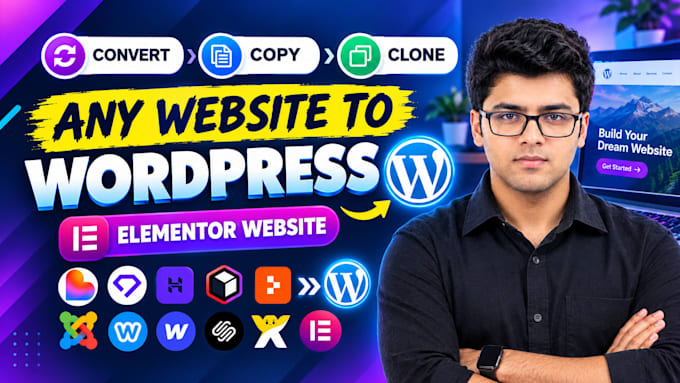 copy clone convert hostinger ai, replit, durable, lovable or wix to wordpress