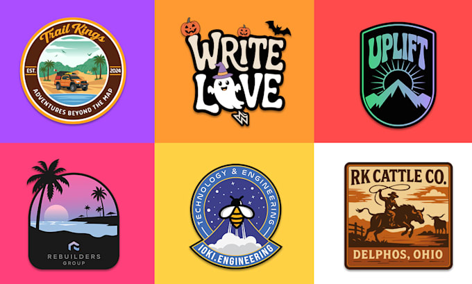 make sticker, badge patch logo designs
