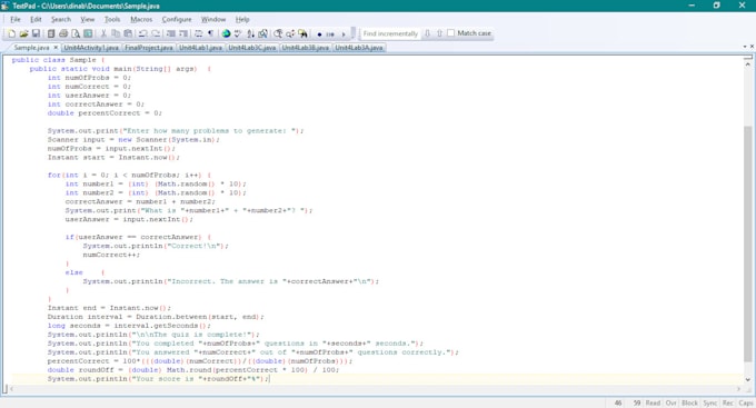 Code your java program by Dinablachman | Fiverr