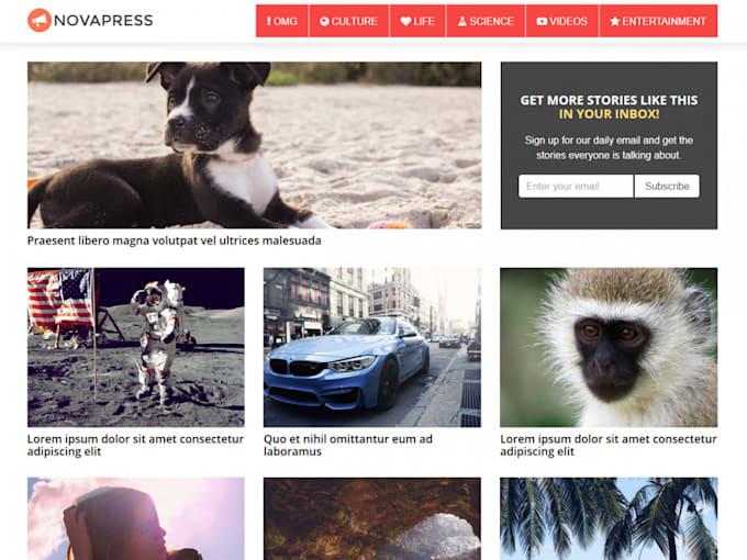 create a great website for viral or arbitrage