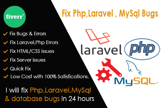 Fix or develop any laravel,php,codeigniter,wordpress website by Web ...