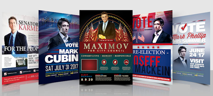 create political flyer for your election campaign