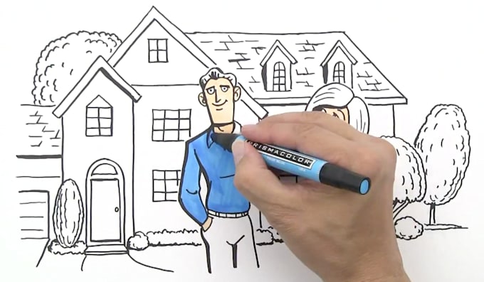 create awesome whiteboard animation video