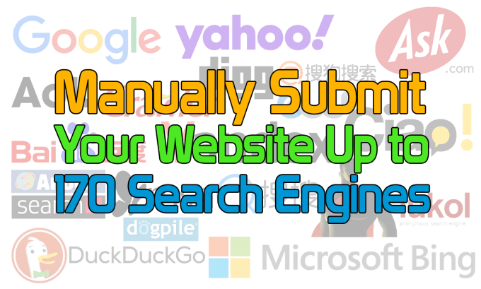 manually submit your website up to 170 search engines