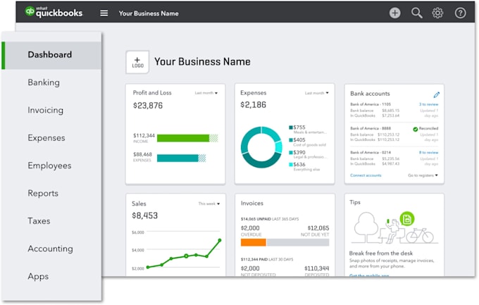 do monthly bookkeeping and reconciliation in quickbooks online