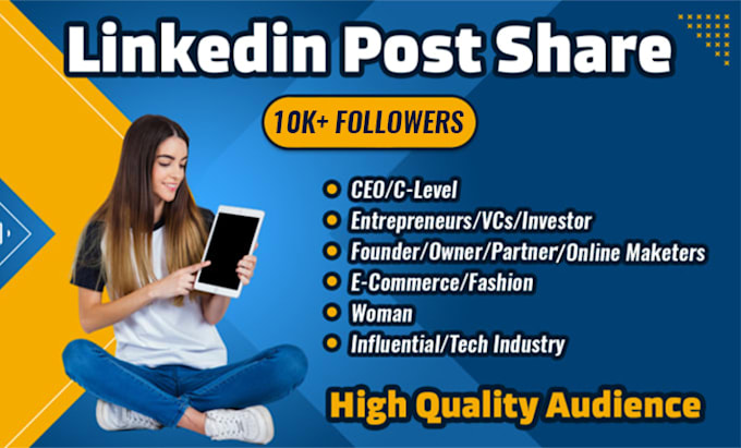 share the linkedin posts with my 10k plus connections
